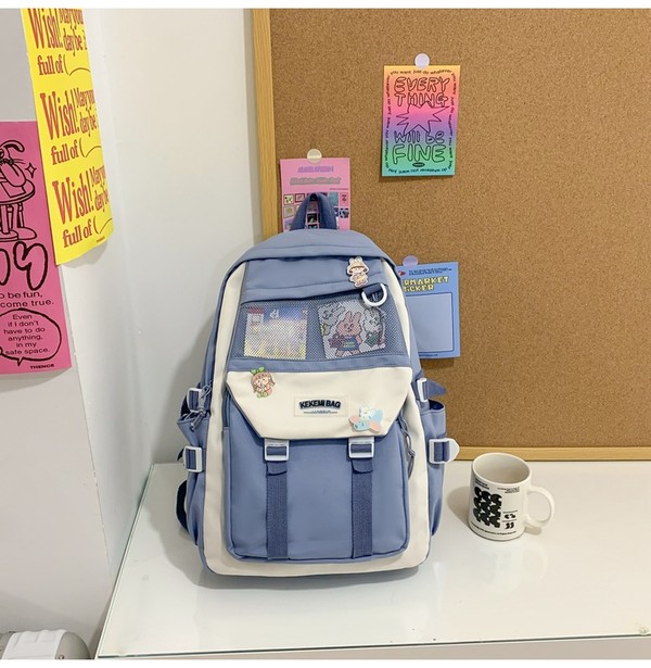 Mochila escolar para viagem mochila de estudante de grande capacidade