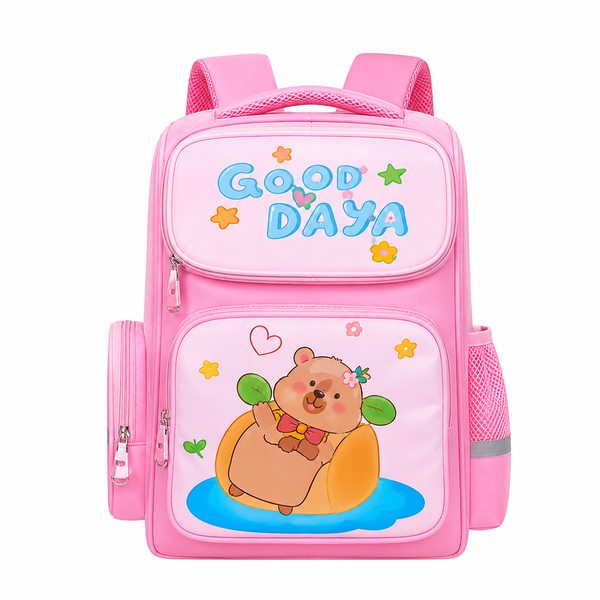 Mochila Infantil Capivara Rosa