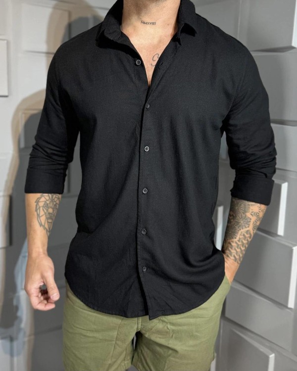 [COMPRE 2 E LEVE 4] Camisas Linho e Elastano – Estilo Refinado em Dose Dupla
