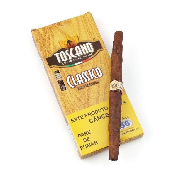 Charuto Toscano Classico - Petaca com 5