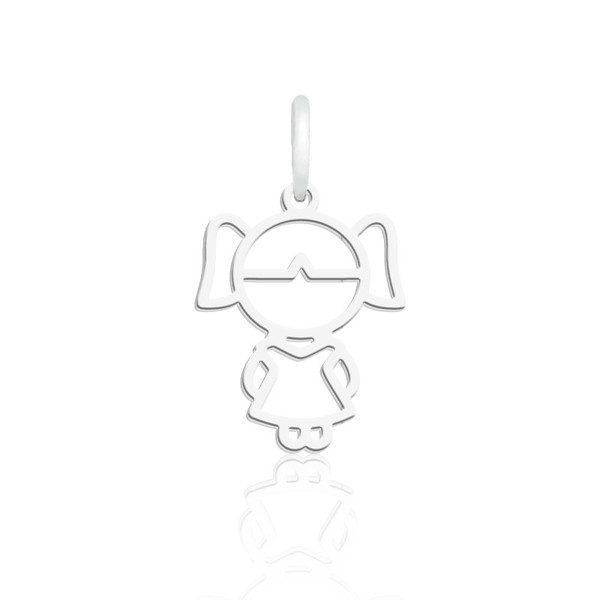 Pingente Laser Menina 1 Vazada TAM-1 MINI