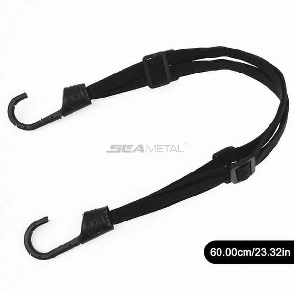 Seametal tiras de capacete para banco traseiro de motocicleta, corda elástica para capacete de motocicleta, ajuste de alça fixa, corda de mercadorias, 60cm/90cm
