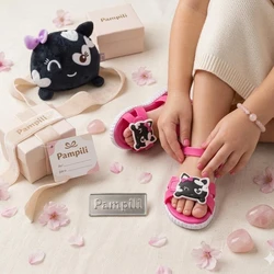 SANDÁLIA PAPETE INFANTIL PAMPS CANDY PINK  VEM COM PELÚCIA BELA EXCLUSIVA PAMPILI - 123197