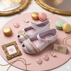 SAPATILHA CONFETI KIDS BRANCO WORLDCOLORS 068034 (MANCHADO)