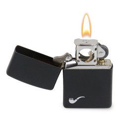 Isqueiro Zippo Black Matte (Para Cachimbo)