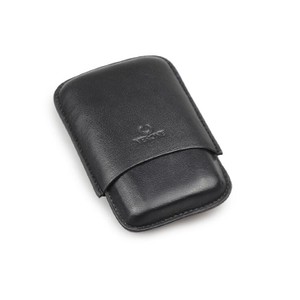 Porta 3 Charutos em Couro Nerone Sublime - Preto