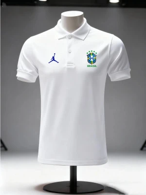 Camiseta Polo Brasil Premium Nike Branca