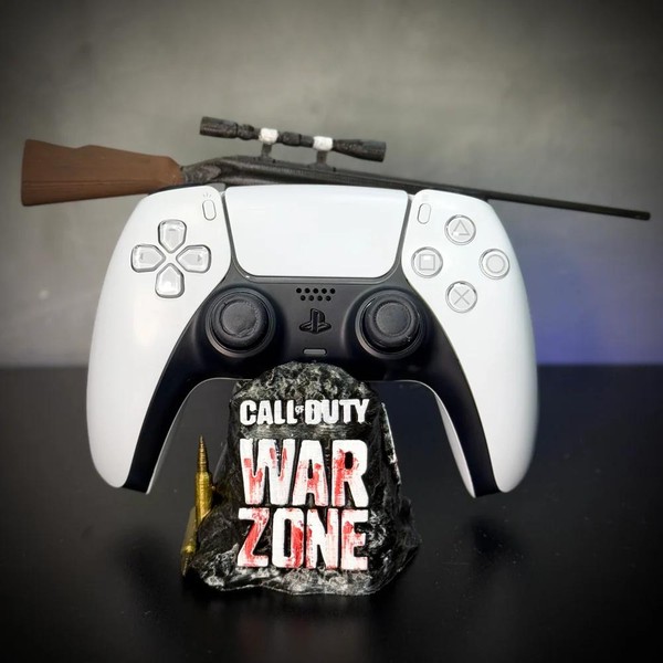 Suporte Premium para Controle Playstation/xbox Call Of Duty Warzone, de luxo pintado a mão +CHAVEIRO DE BRINDE Pronta Entrega