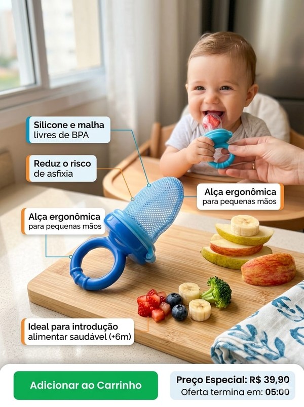 ALIMENTADOR DE FRUTAS E LEGUMES PAIS E FILHOS
