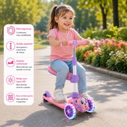 Patinete Infantil 3 Rodas com Assento TIGRE