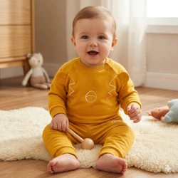  10209907 CONJUNTO MOLETOM BEBÊ TIGOR T. TIGRE AMARELO