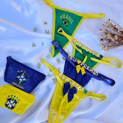 Calcinha Brasil Laço Personalizável 
