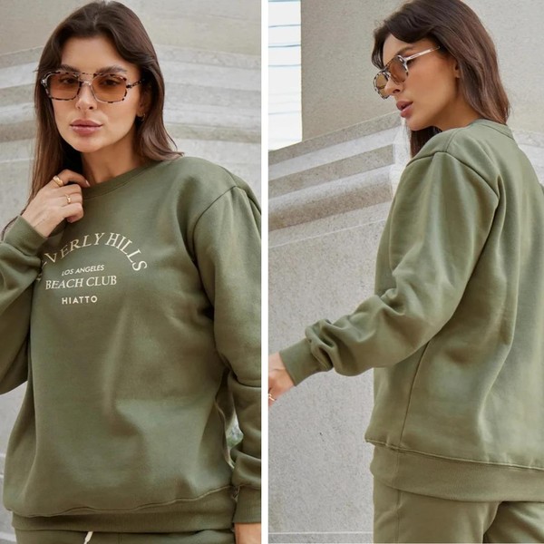 Blusa Moletom Feminino Beverly Hills Vynara
