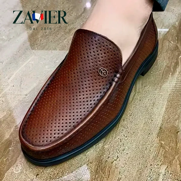 [COMPRE 1 LEVE 2] Mocassins Sociais em Couro Bovino Respirável