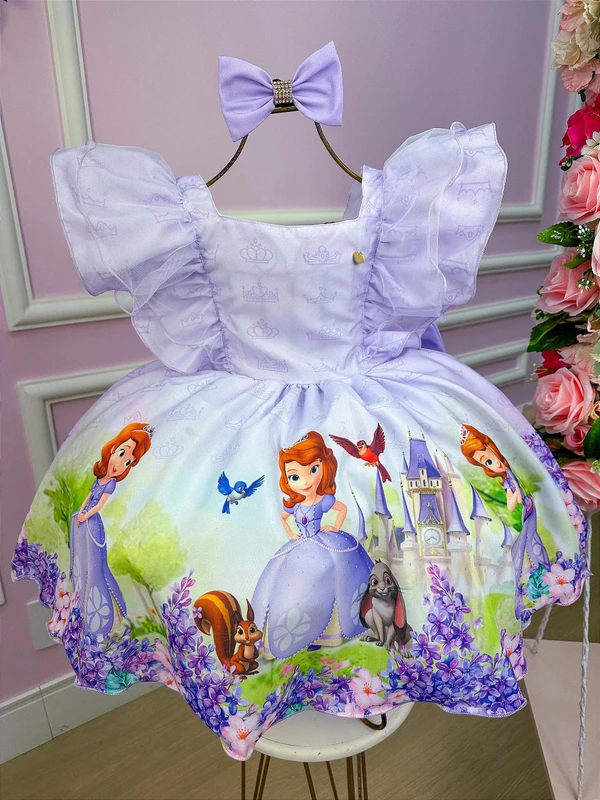 Vestido Temático Lavanda - Princesa Sofia 
