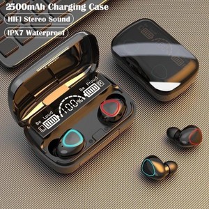 Fones de ouvido M10-28 sem fio 2500mah caixa de carregamento