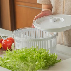 Kit organizador e secador de saladas Ou 5,5L Linha Clear Fresh