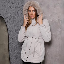 [Pague 1 Leve 2] Parka Feminina Forrada com Capuz Removível e Ajuste na Cintura