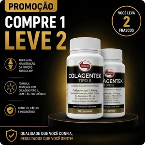 Colagentek - Kit com 2 Frascos de 60 Cápsulas + Frete Grátis