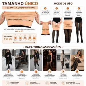 Meia-Calça Térmica Peluciada P