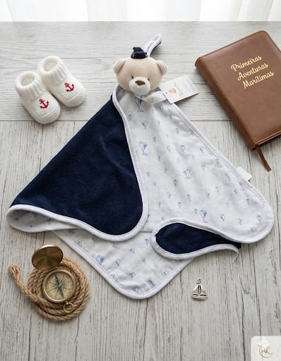 NANINHA ZIP BLANKET ATOALHADA AZUL