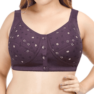 Sutiã sem Bojo de Algodão com Fecho Frontal -  Soft Plus
