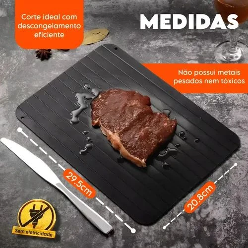 Tábua Descongeladora de Carnes e Alimentos com Condução Térmica