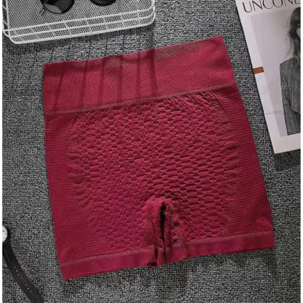 Short Calcinha Encolhe e Diminui Bucho e Barriga Feminino Cintura Alta Modelador De Cintura Tecido Fitness