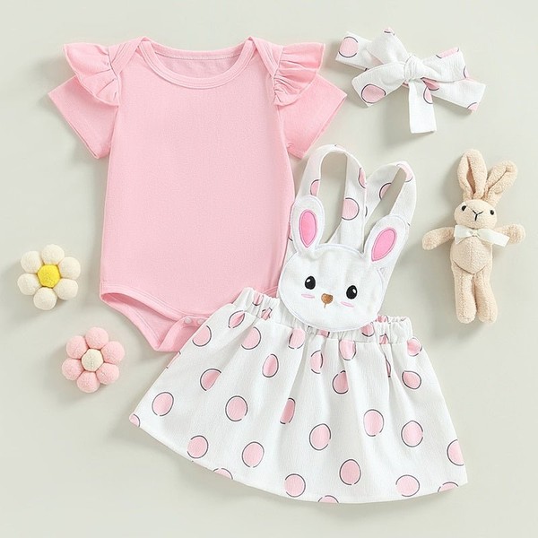 Conjunto Vestido Coelhinho 2 Pcs 0 - 19 Meses
