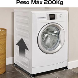 Base Suporte Com Rodinhas Ajustável Geladeira Fogão
