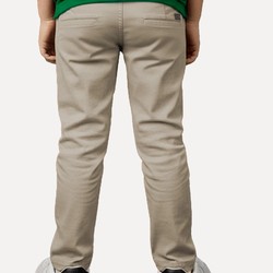 Calça Calvin Klein Jeans Infantil Color Skinny Chino Caqui Médio