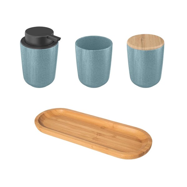 Kit Para Banheiro Ou 4 Peças em Cerâmica Linha Osaka