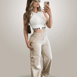 Calça Cargo - Curvas Perfeitas - Mais Vendido