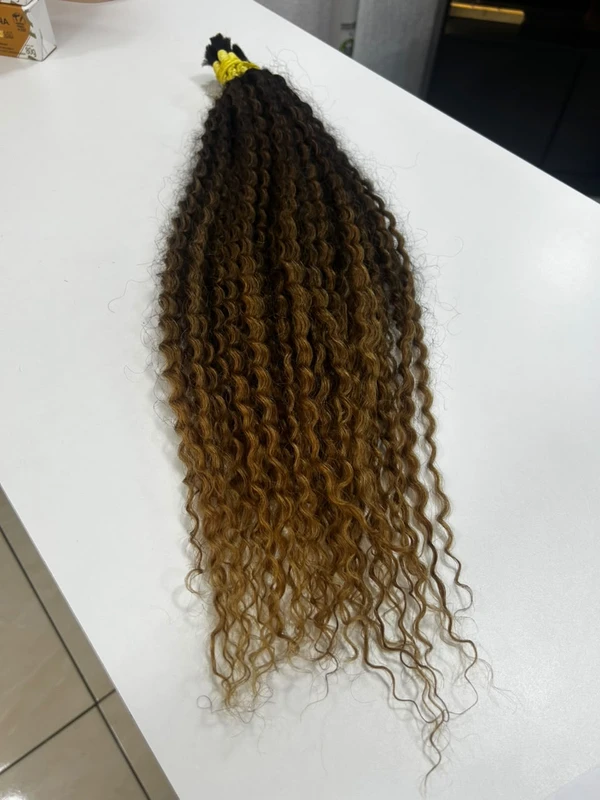 Cabelo Cacho 1 Iluminado Ombre Fios de 70 cm (100g)