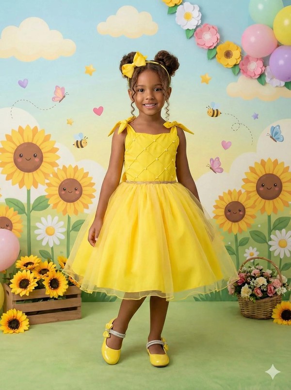 Vestido Luxo - Amarelo 