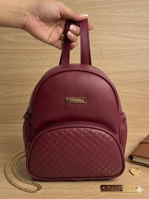 BOLSA DE COSTAS FOFURINHA PAMPILI BORDO 600859 
