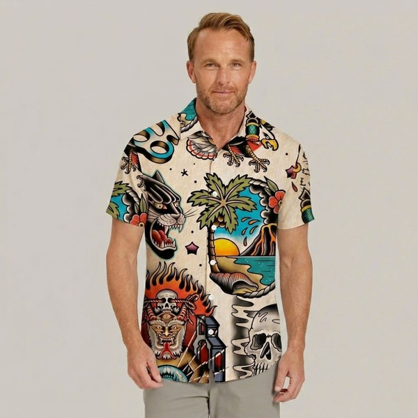 Camisa Vinser Ink Paradise