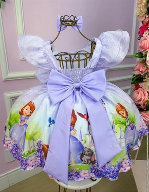 Vestido Temático Lavanda - Princesa Sofia 