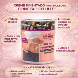 Creme para Massagem Pimenta Negra -  Redutor e Firmador Corp