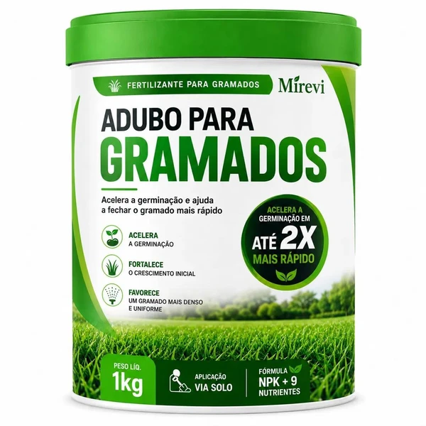 Adubo para Gramados NPK + 9 Nutrientes