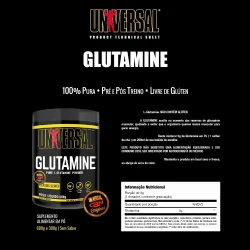 GLUTAMINE - 600G ou 300G - UNIVERSAL NUTRITION