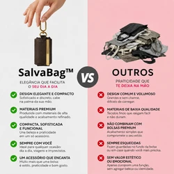 SalvaBag™ – Sacola Dobrável com Chaveiro que Cabe no Bolso