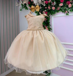 Vestido Luxo Gold - Dourado 