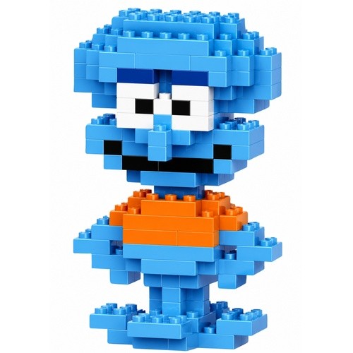 Mini Blocos de Montar Lula Molusco Pixelado Colecionável - 1