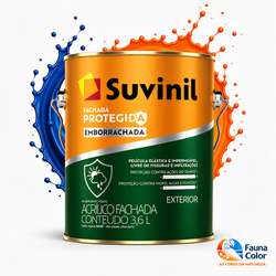 Tinta Acrílica Suvinil Fachada Protegida 3,6L Fosco Antimofo Exterior