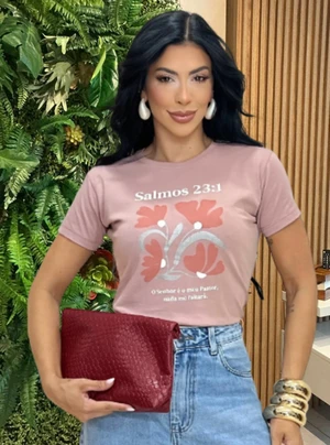 TSHIRT SALMOS 23:1 - NUDE