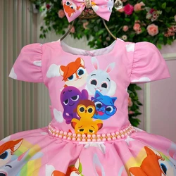 Vestido Temático - Bolofofo Rosa Claro 