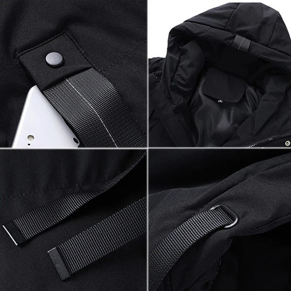 Jaqueta Puffer Masculina Alongada Celesto