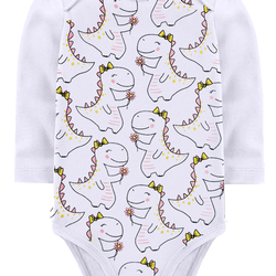 KIT BODY BEBÊ 5 PEÇAS RIBANA DINOSSAURO