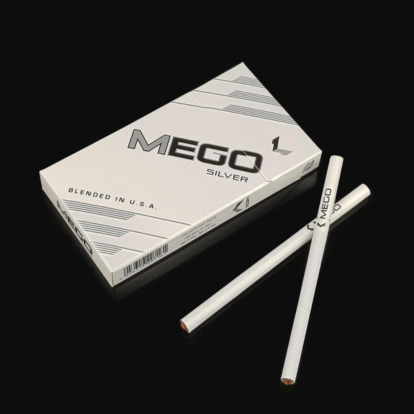 Cigarro Mego Super Slim Silver - Pacote com 10